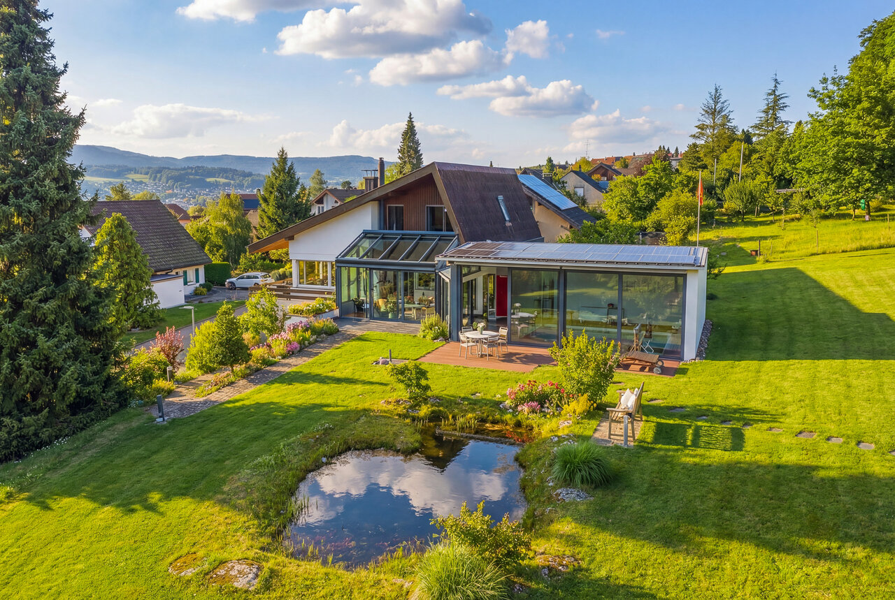 Detached house with landscaped garden