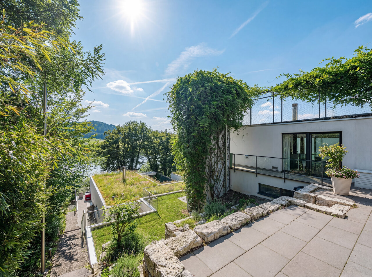 Architect-designed house with lake view