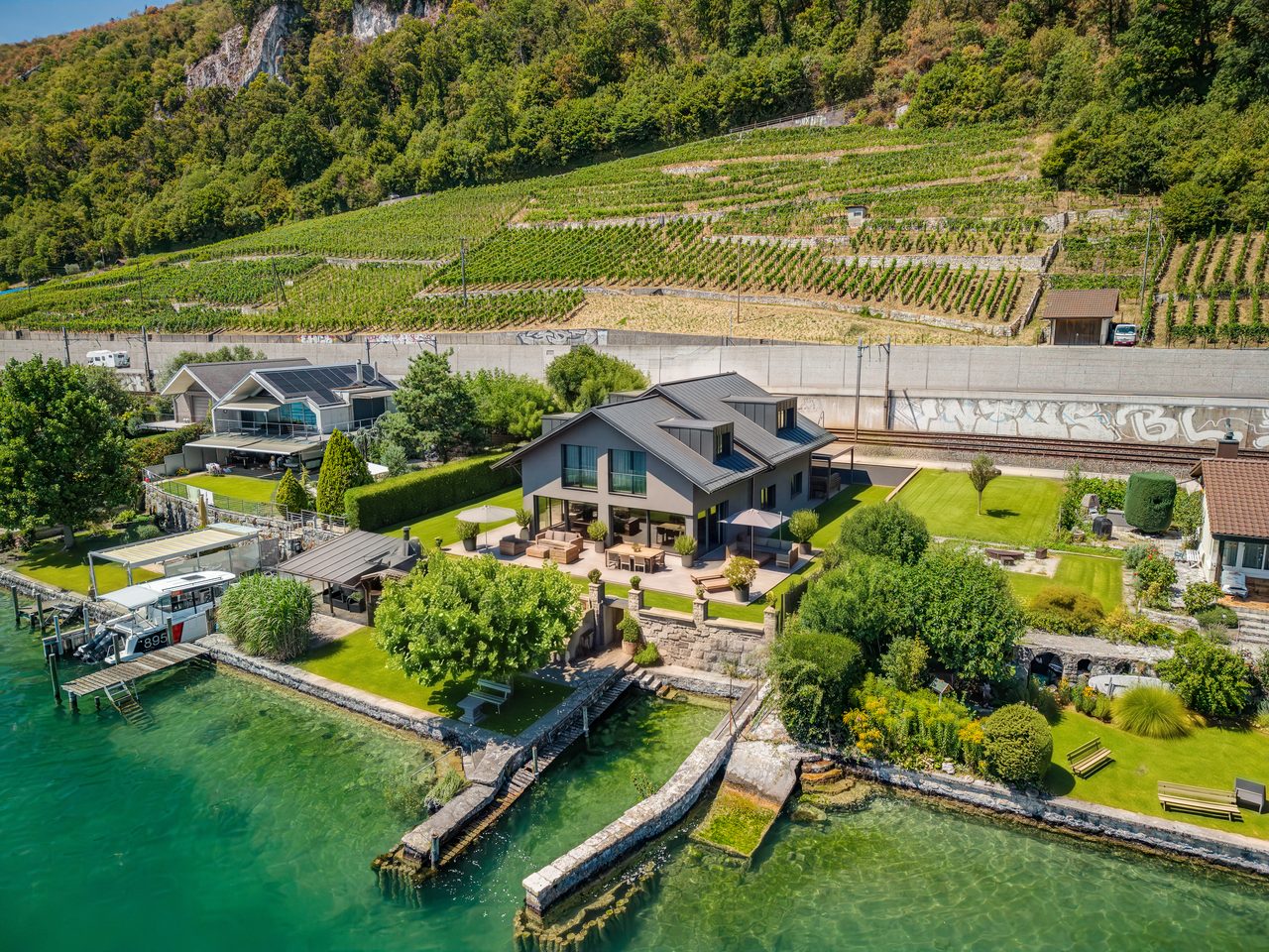 Visualisierter Ersatzneubau auf derselben Parzelle in Twann