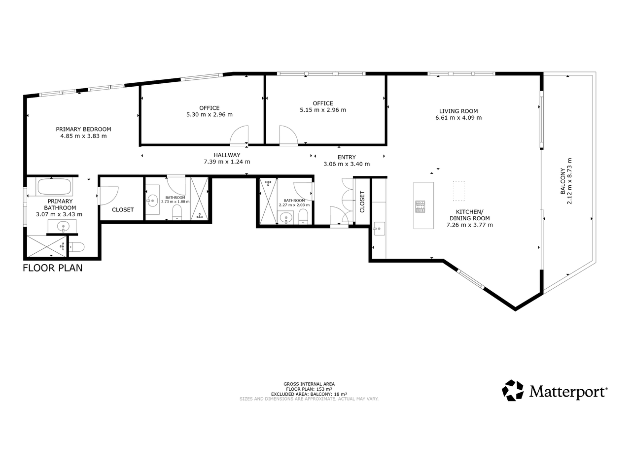 2D-Grundriss aus dem Matterport-Scan — Beispiel