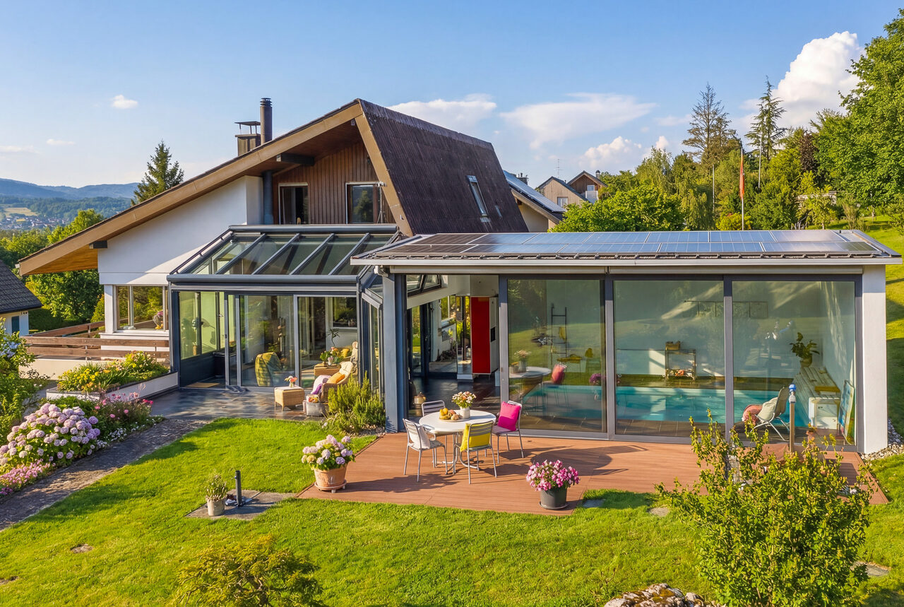 Detached house with conservatory, the same property as in the tour